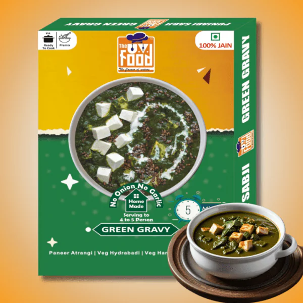 Jain Green Gravy Instant Mix Palak Paneer Subzi Premix